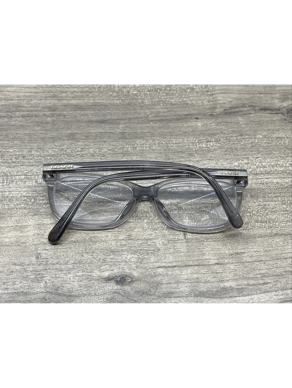 COACH HC6139U 5176 Womens Transparent Grey Rectangle 53-15-140